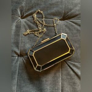 Black/Gold Clutch/Crossbody, Urban Expressions